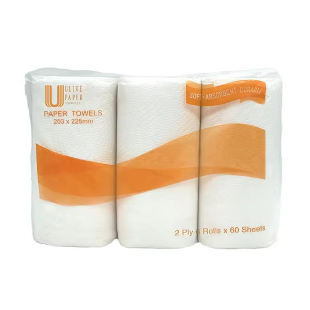 여분의 흡수성 버진 목재 펄프 주방 종이 타월 롤 상업 홈 오피스 사용을 위한 좋은 나비 패턴 엠보싱